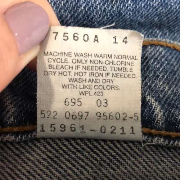 Vintage Orange Tab Levi’s size 6.  Made in USA - Picture 8 of 11